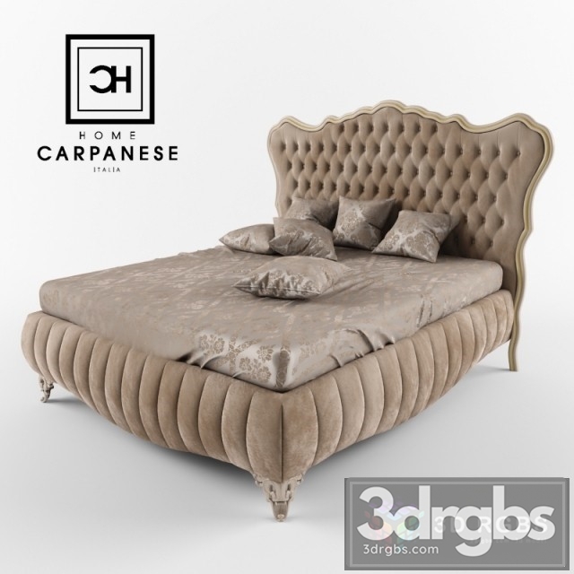 Carpanese Bed 3dsmax Download - thumbnail 1