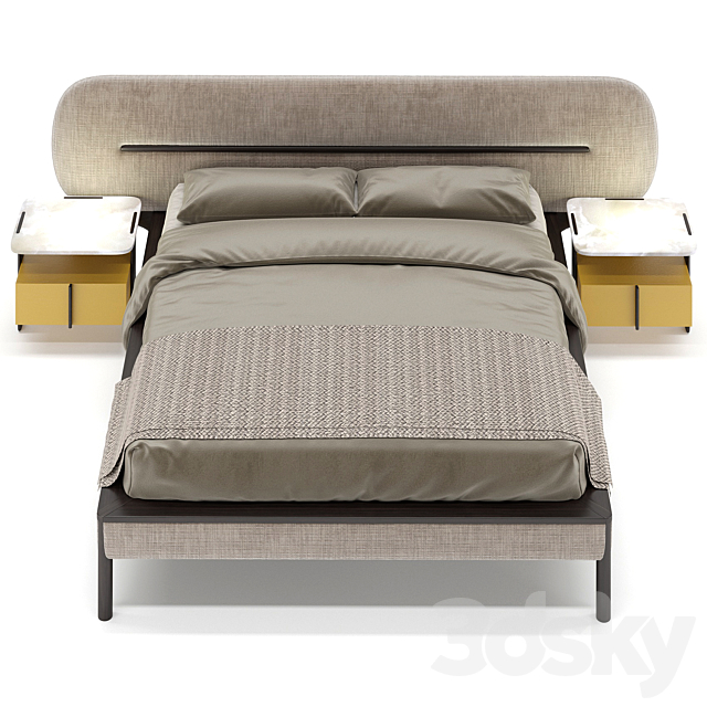 Carpanese Home LIPS XL Bed 3DSMax File - thumbnail 2