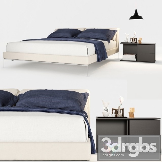 Cassina L32 Moov Bed 3dsmax Download - thumbnail 1