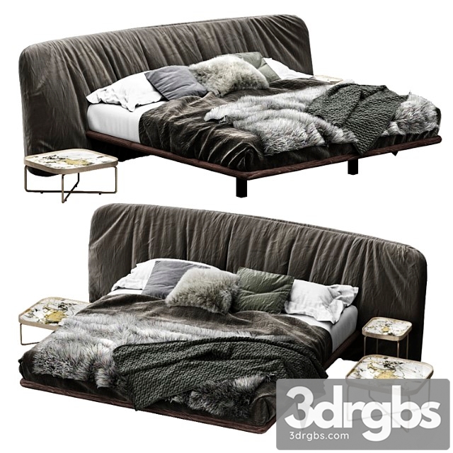 Cattelan italia marlon bed 2 3dsmax Download - thumbnail 1