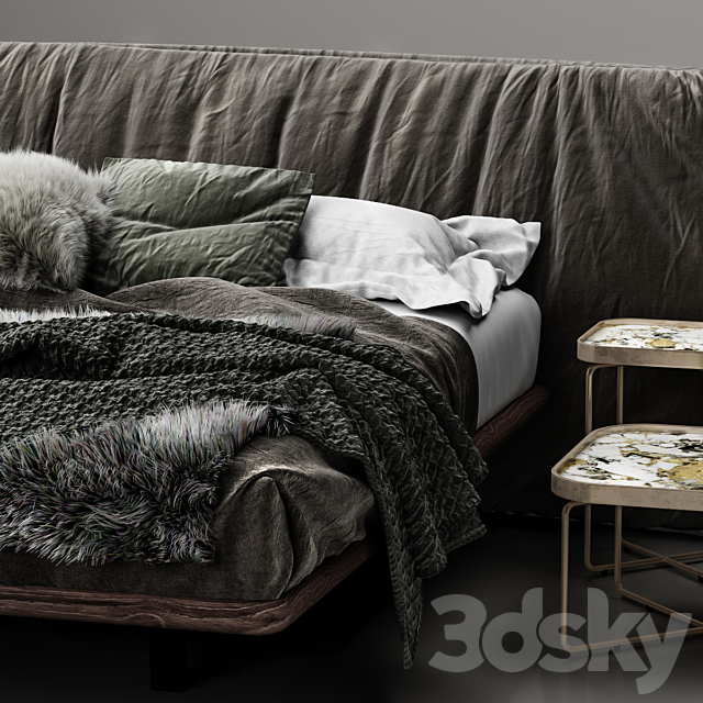 Cattelan Italia Marlon bed 3DSMax File - thumbnail 2