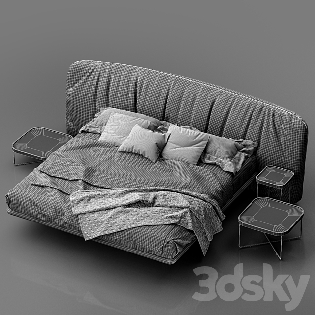 Cattelan Italia Marlon bed 3DSMax File - thumbnail 3