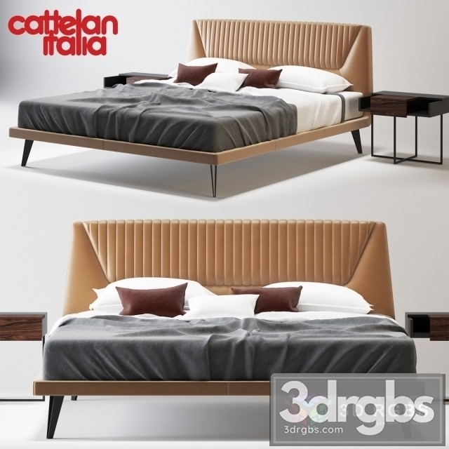 Cattelan Italya Amadeus Bed 3dsmax Download - thumbnail 1