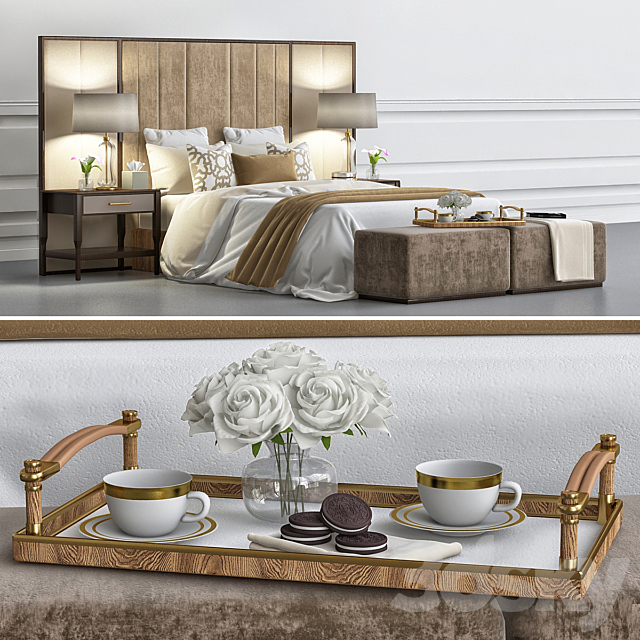 Chair and sofa company luxury bedroom 3DSMax File - thumbnail 2