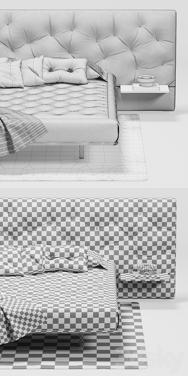 CHANCE UP Bed 3ds Max - thumbnail 2