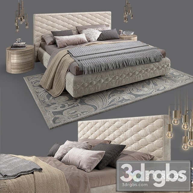 Chanel Dall Agnese Bed 3dsmax Download - thumbnail 1