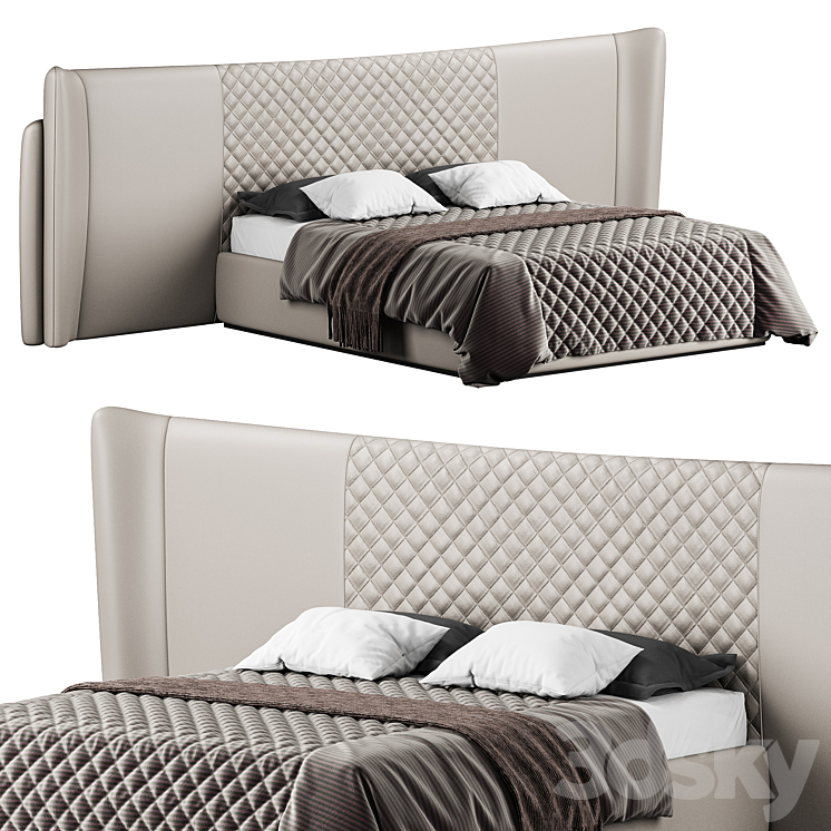 CHARLA XL BED by Luxxu 3DS Max Model - thumbnail 1