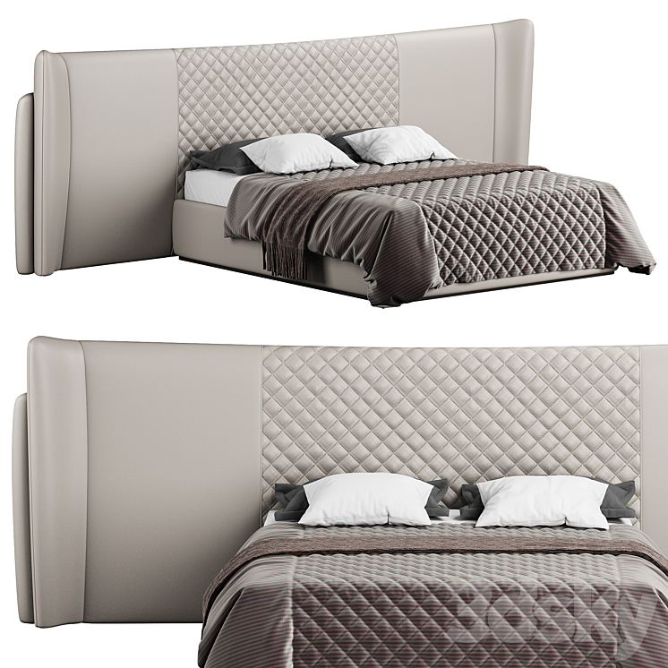 CHARLA XL BED by Luxxu 3DS Max Model - thumbnail 2