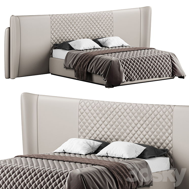 CHARLA XL BED by Luxxu 3DS Max - thumbnail 1