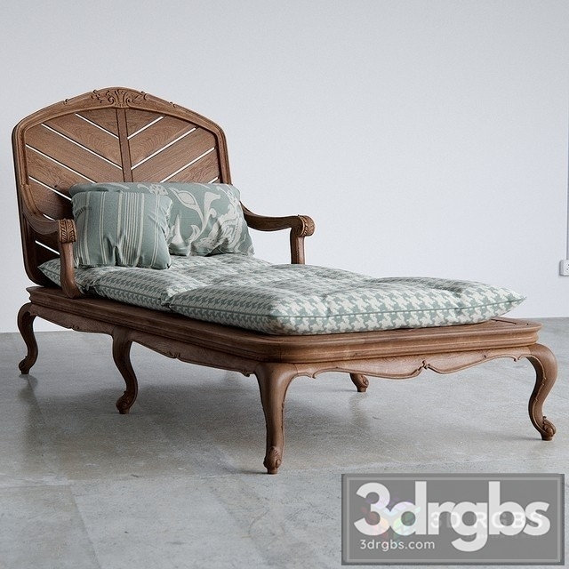 Chelini Art.2160 Outdoor Chaise 3dsmax Download - thumbnail 1