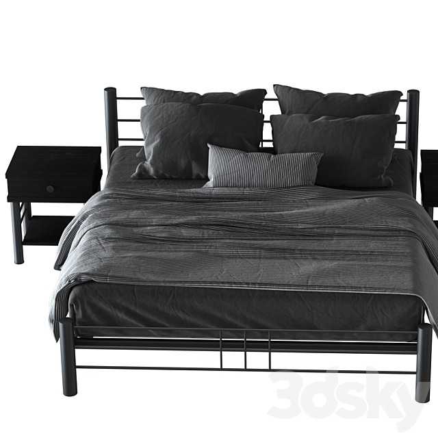 Chris metal bed 3DSMax File - thumbnail 3