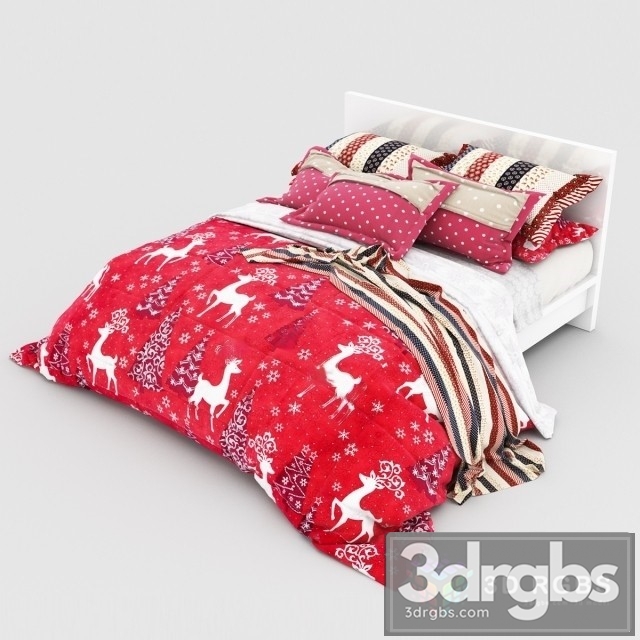 Christmas Bed 3dsmax Download - thumbnail 1