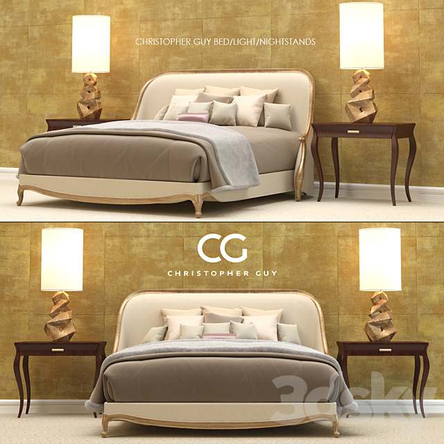 Christopher Guy Bedroom Set 3DSMax File - thumbnail 1