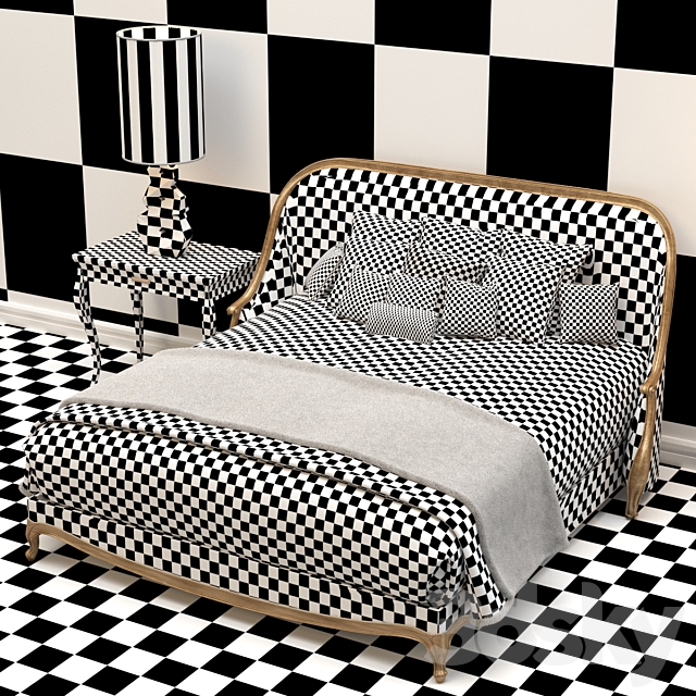 Christopher Guy Bedroom Set 3DSMax File - thumbnail 3