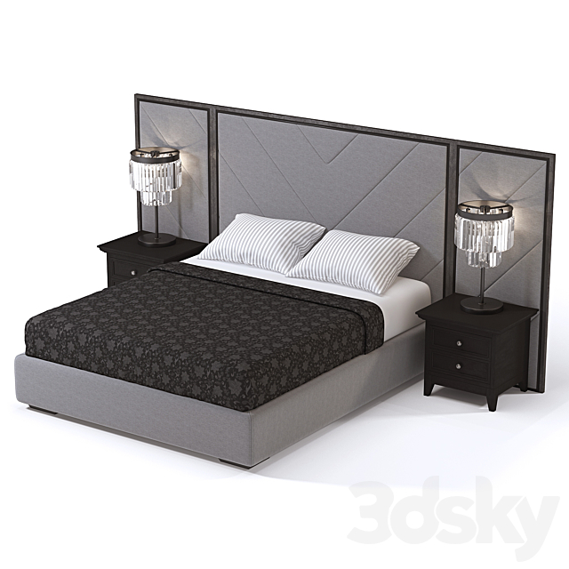 City Beaulieu Bed 3DSMax File - thumbnail 2