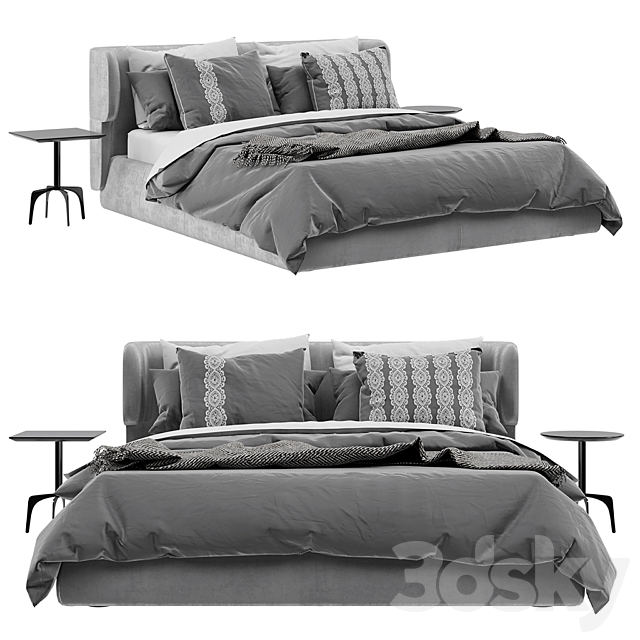 Claire Bed Ditre Italia 3DSMax File - thumbnail 1