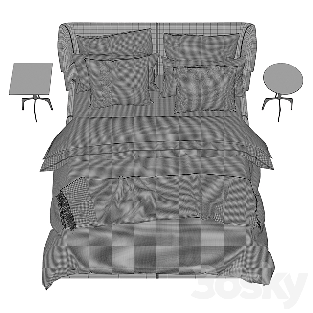 Claire Bed Ditre Italia 3DSMax File - thumbnail 3