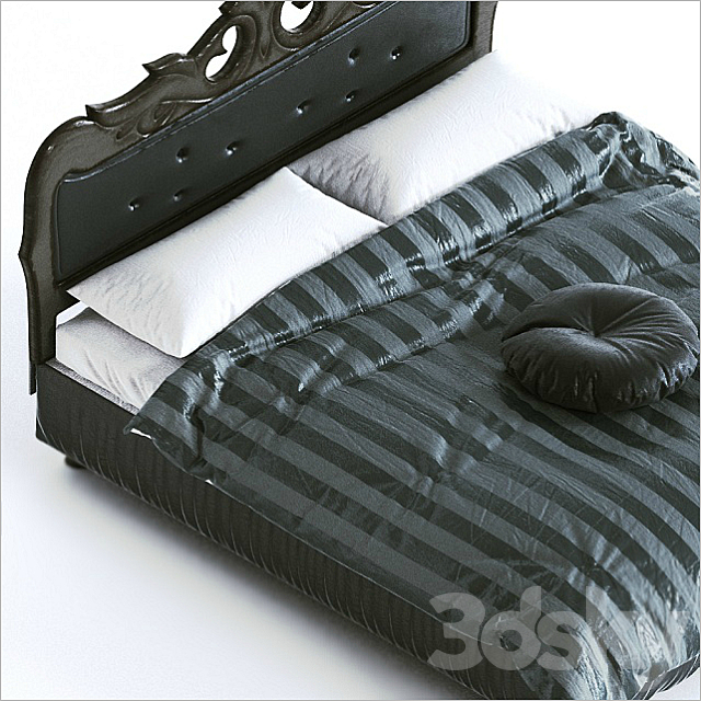 classic bed 3DS Max Model - thumbnail 3