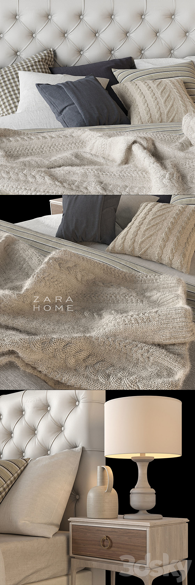 “CLASSIC” by Greco Strom + Zara Home linen 3DSMax File - thumbnail 2