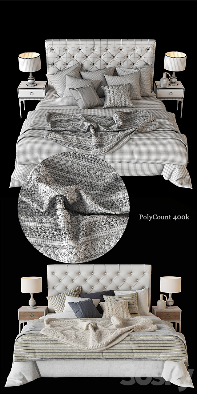 “CLASSIC” by Greco Strom + Zara Home linen 3DSMax File - thumbnail 3