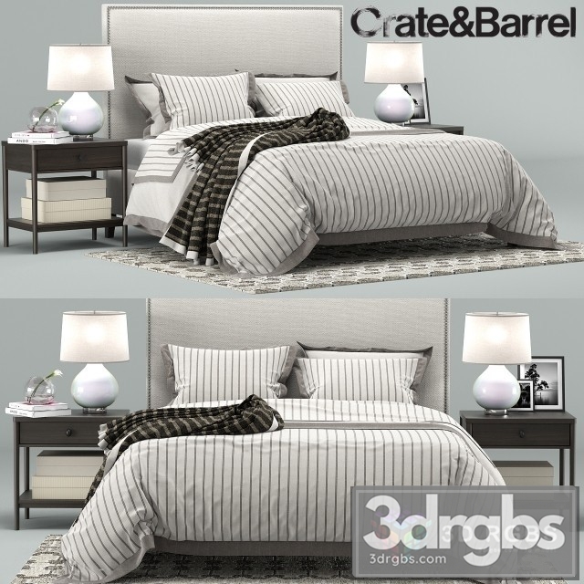 Cole Bedroom Collection Crate Barrel 3dsmax Download - thumbnail 1