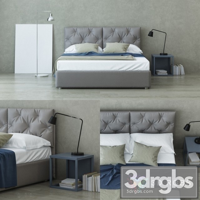 Colombini Casa Bed 3dsmax Download - thumbnail 1