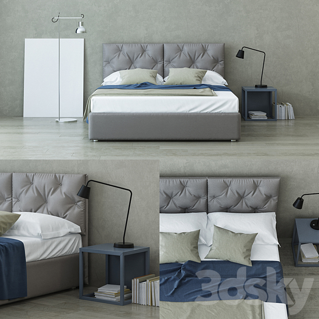 Colombini Casa bed 3DSMax File - thumbnail 1