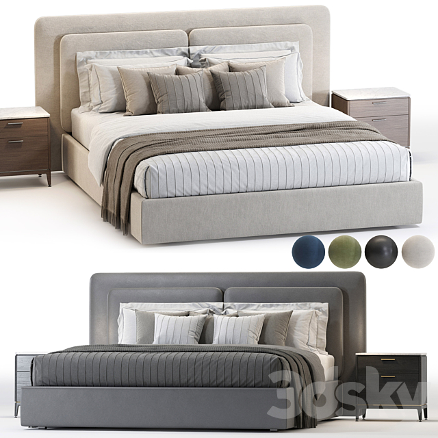 Comocasa savona Bed 3ds Max - thumbnail 1