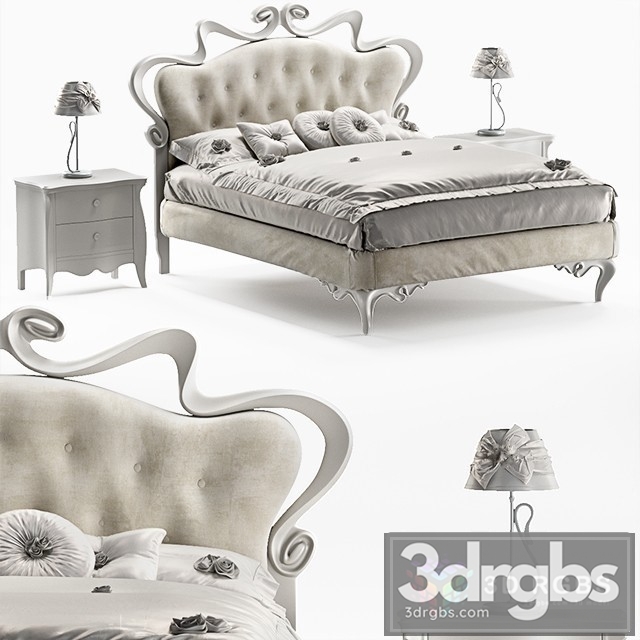 Cortezari Melissa Bed 3dsmax Download - thumbnail 1