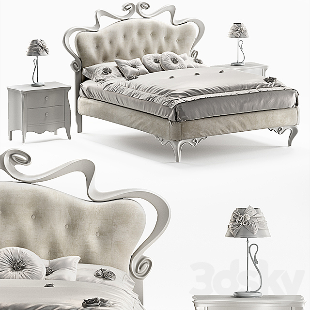 Cortezari Melissa Bed 3DSMax File - thumbnail 1