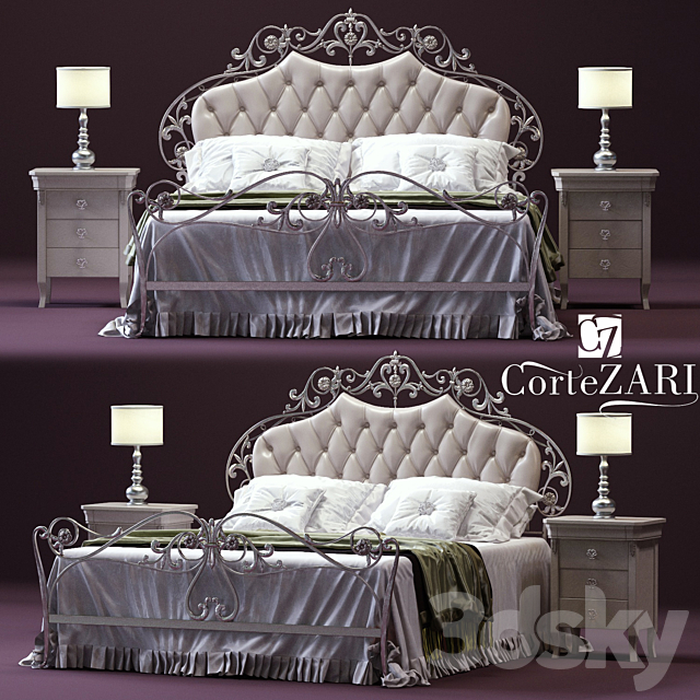 CorteZARI OLIMPIA Double Bed 3DSMax File - thumbnail 1