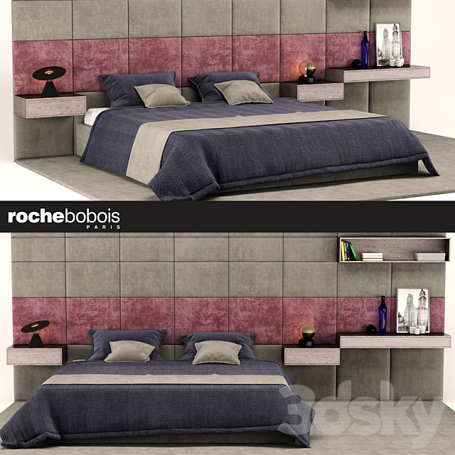 COURCHEVEL BED by Roche Bobois 3DSMax File - thumbnail 1