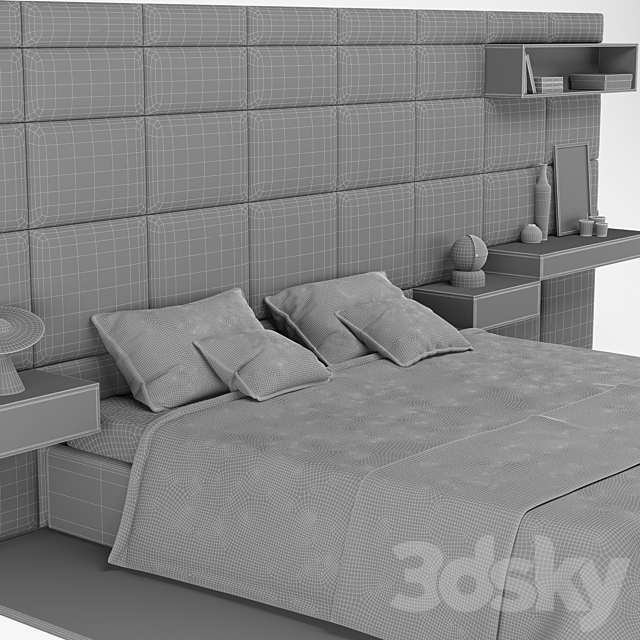 COURCHEVEL BED by Roche Bobois 3DSMax File - thumbnail 3