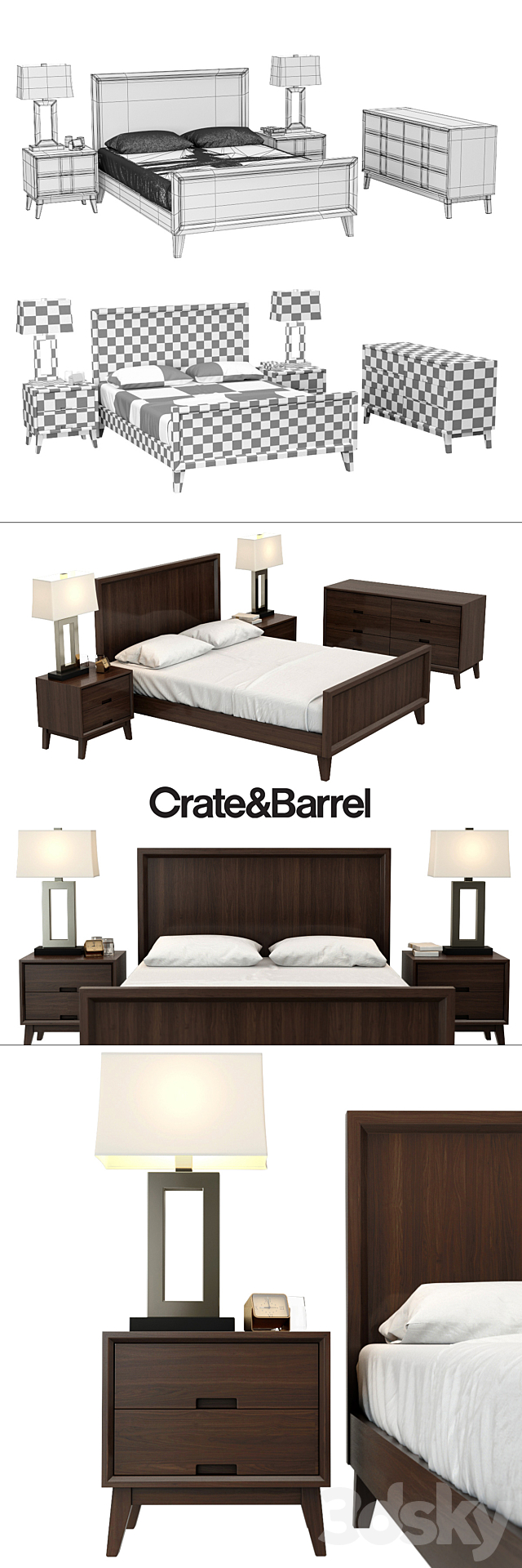 Crate & Barrel _ STEPPE COLLECTION 3DS Max Model - thumbnail 1