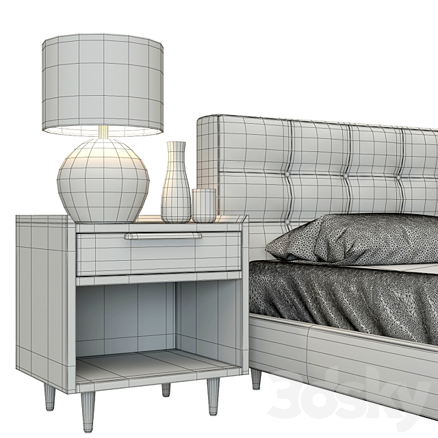 Crate & Barrel _ TATE COLLECTION 3DS Max Model - thumbnail 2