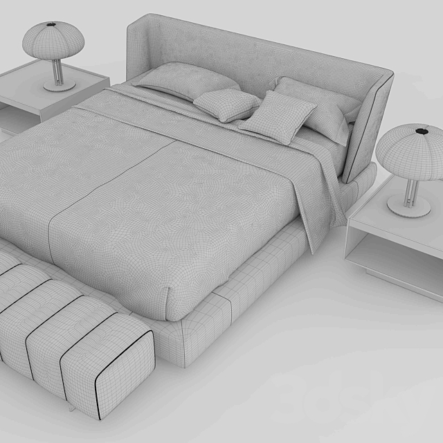 creed bed 3DSMax File - thumbnail 3