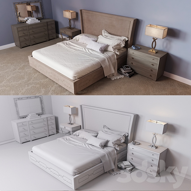 Criteria Bedroom Items_001 3DSMax File - thumbnail 2