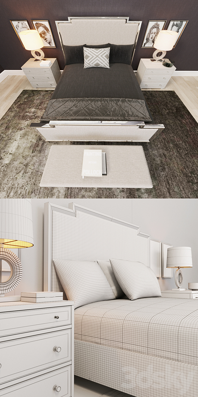 Criteria Bedroom Items_002 3DS Max Model - thumbnail 3