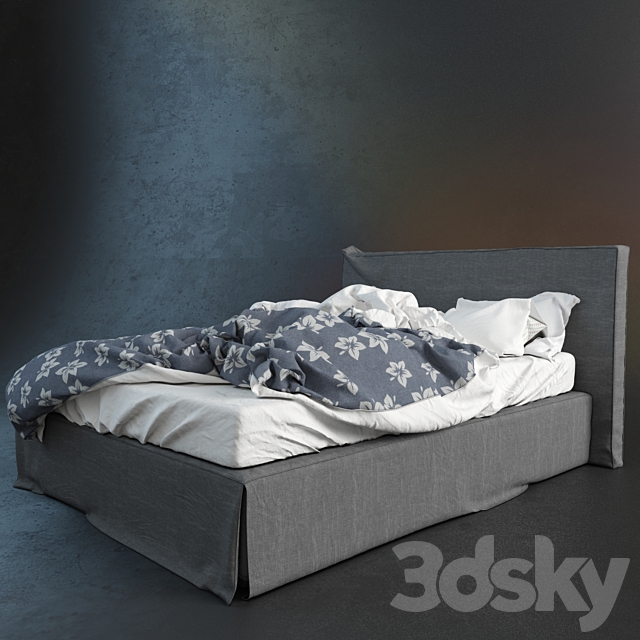 Crushed bed 3DS Max Model - thumbnail 3