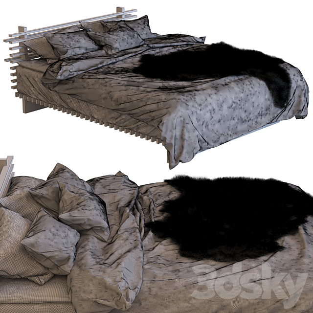 Cubile bed 3DSMax File - thumbnail 5