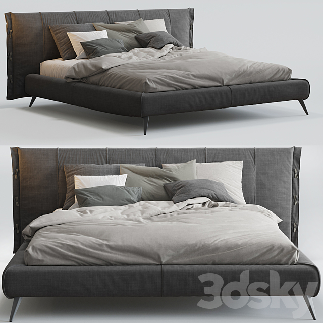 Cuff bed bonaldo 3DS Max Model - thumbnail 1