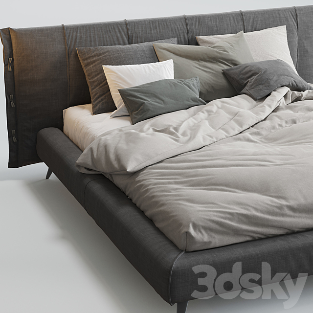 Cuff bed bonaldo 3DS Max Model - thumbnail 4