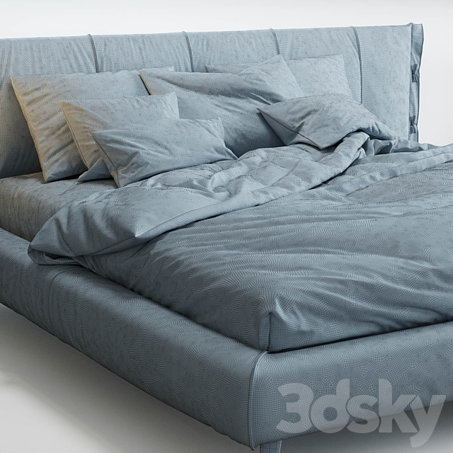 Cuff bed bonaldo 3DS Max Model - thumbnail 5