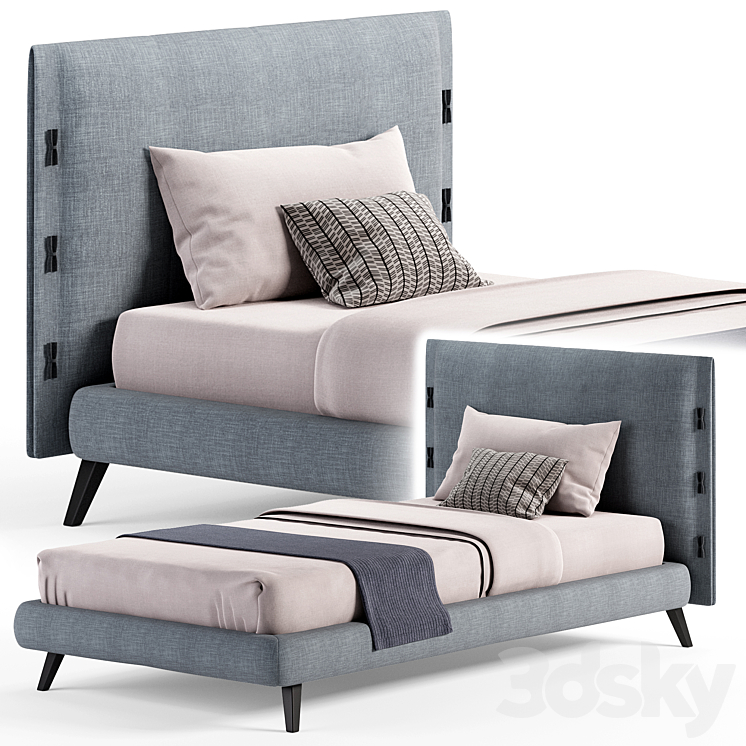 Cuff singolo BED by bonaldo 3DS Max Model - thumbnail 1