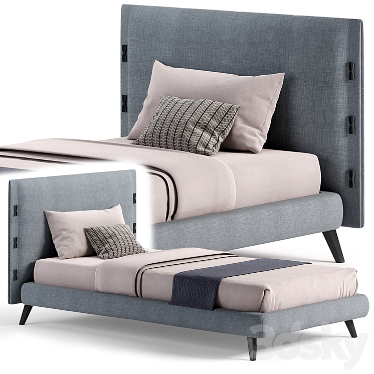 Cuff singolo BED by bonaldo 3DS Max Model - thumbnail 2