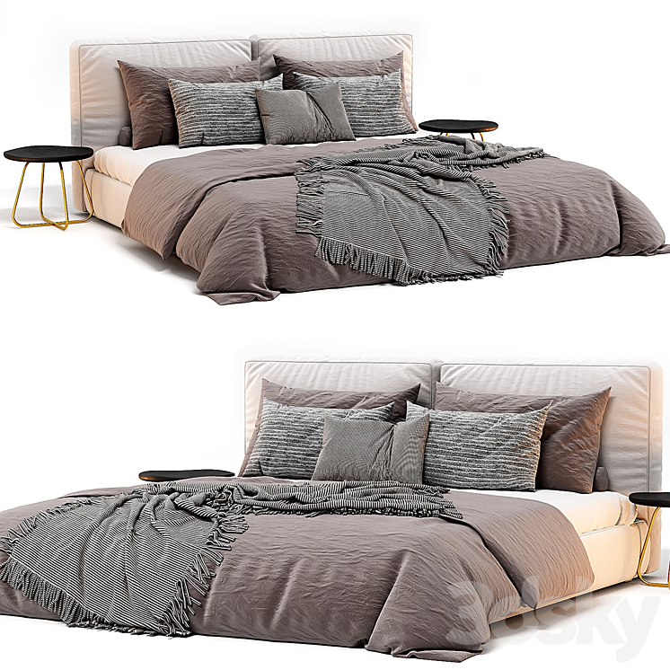 Dall'Agnese Comfort Bed 3DS Max Model - thumbnail 1