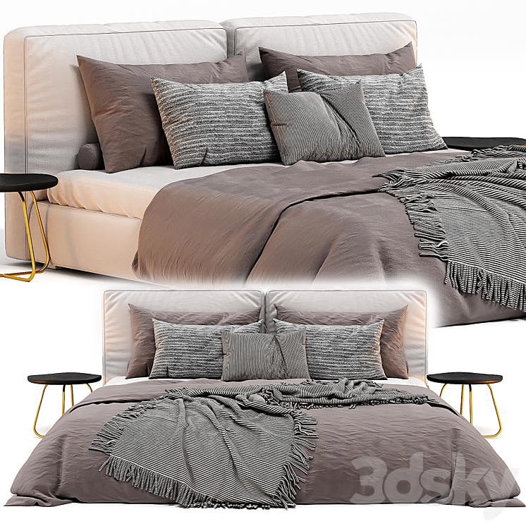 Dall'Agnese Comfort Bed 3DS Max Model - thumbnail 2