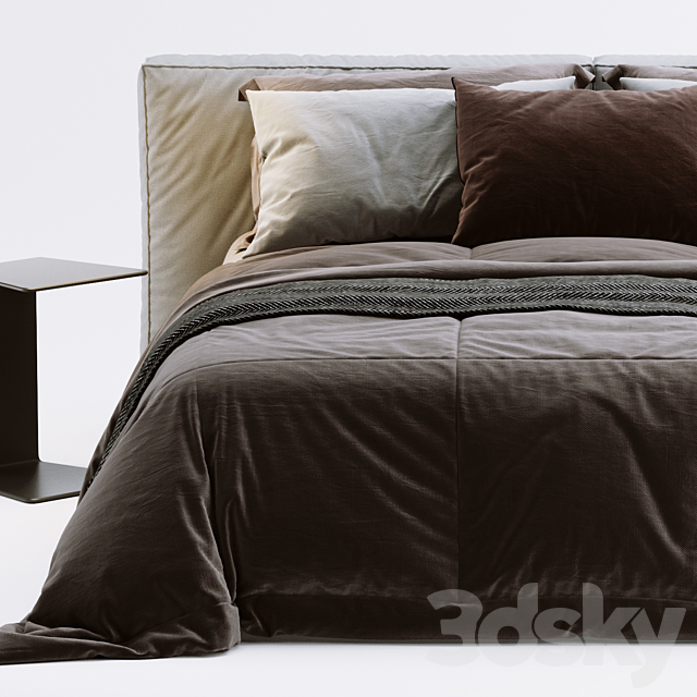 Dall’Agnese Comfort Bed 3DSMax File - thumbnail 2