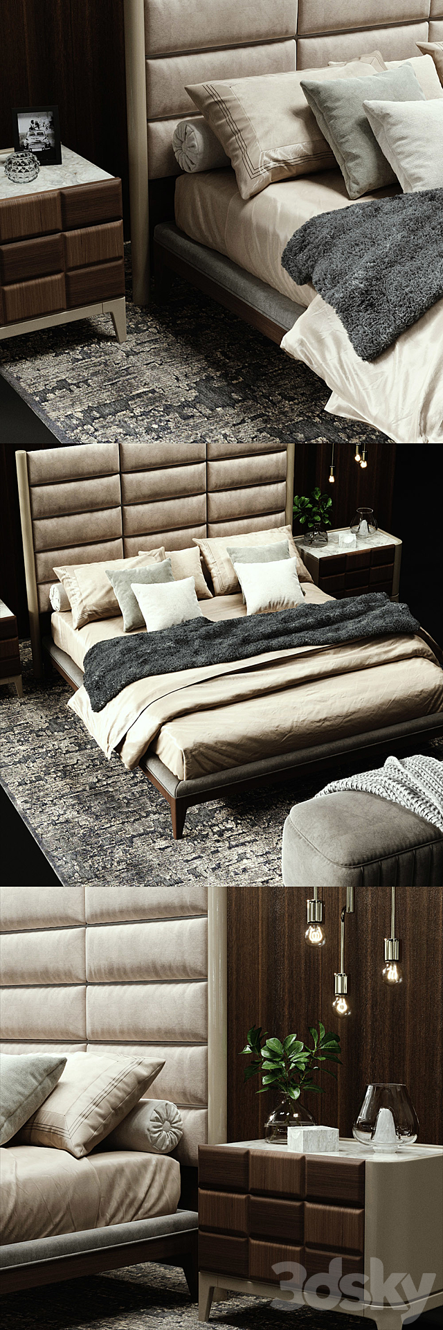 Dall’Agnese DAMA Bed 3DSMax File - thumbnail 2