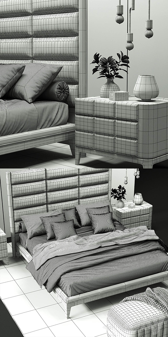 Dall’Agnese DAMA Bed 3DSMax File - thumbnail 3